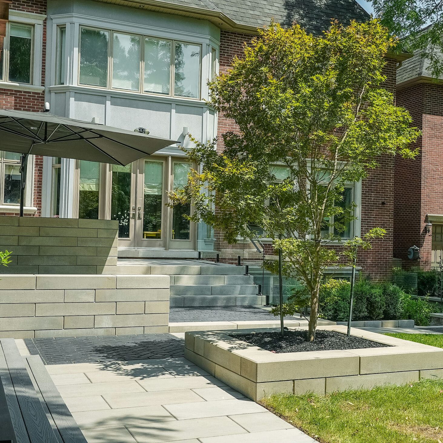 landscape paver patio